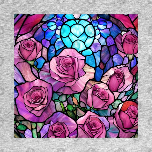 Stained Glass Roses by Chance Two Designs